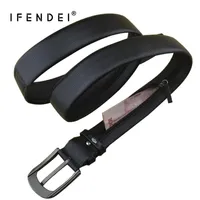 IFENDEI Cowhide Zipper Belt Men's  Hidden Money Belt Genuine Leather Secret Pocket Cinto Waist Pin Buckle Strap For Money
