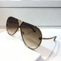 Miljonär z1060 solglasögon med små stenar retro vintage designer solglasögon glänsande guld sommar stil laser 1060 guldpläterad högsta kvalitet