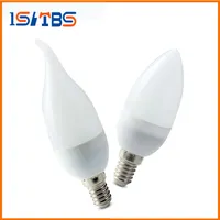 LEDキャンドルライト電球ランプE14 E27 B22 2835 SMD暖かい/クールな白いLEDスポットライトシャンデリアLEDプラスチックシェルの家の装飾
