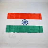 Inde / drapeau national indien Envoi gratuit 3x5 FT / 90 * 150cm Hanging Inde / Inde drapeau national Décoration bannière drapeau