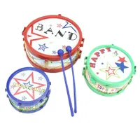 Kinder Kinder bunte Kunststoff Musikinstrumente Spielzeug Trommel Drum Kit Set-Musik