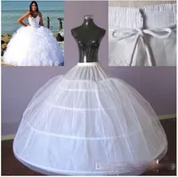 De alta qualidade barato vestido de baile Petticoat para a noiva do vestido de casamento Grande Maxi Plus Size underskirt 4 HoopsTutu Petticoats