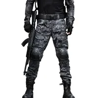 Tactical Pants  Cargo Pants Men Knee Pad SWAT Army  Camouflage Clothes Hunter Field Work Combat Trouser Woodland