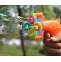 2 Sztuk 12 * 9 cm Elektryczny Soap Bubble Pistolet # 5 Zasilanie baterii Automatyczne Bańki Water Blowing Machine Kids Wakacje Water Gun Toy D10