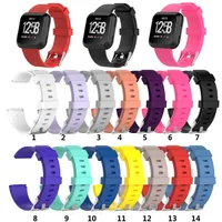 Per Fitbit Versa 2 1 Versa Lite morbido silicone TPE orologi sostituzione Band Wristband della fascia del braccialetto indossabile cinghia cinghia 20PCS / LOT