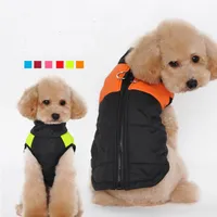 Fashion Dog Clothes For Small Dog Winter Coat Jacket Dogs Vest Pet Clothing Winterproof 6 colors