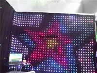 P9 2×3m LED DJライトカーテンディスプレイビデオフレキシブルLED RGBカーテンのステージ背景