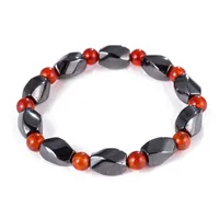 Black Natural Stone Healing Strands Beads Sports Charm Bracelets For Men Women Bangle Fashion Decor Jewelry