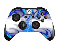 10 sztuk / partia Blue Fire Skull Camouflage Naklejka na skórę winylową do Xbox One Controller Gaming Sticker Sticker