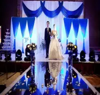 Luxo Casamento Centerpieces Corredor Espelho Tapetes Para O Casamento T Estação Decoração Ouro Prata Roxo Rosa cor Vermelha Disponível
