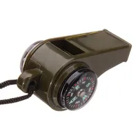Utomhus överlevnadsverktyg triad whistle kompass termometer med hang rep x212