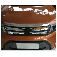 Para Suzuki Vitara 2016 2017 2018 coche que adorna la cubierta del ABS del panel frontal del cromo del motor