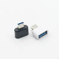 1pcs USB Tip C - USB OTG Adaptör Dönüştürücü Jak Fişi PC tableti Android Telefon için Siyah/Beyaz