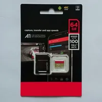2020 Siyah Android 95 MB / S 32GB 64GB 128GB C10 TF Flaş Bellek Kartı Class 10 Ücretsiz SD Adaptörü Perakende Plastik Ambalajlı Epacket DHL Ücretsiz Kargo