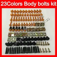 Fairing bolts full screw kit For KAWASAKI ZZR1200 02 03 04 05 ZZR-1200 ZZR 1200 2003 2004 2005 Body Nuts screws nut bolt kit 25Colors