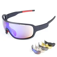 5 개 렌즈와 고품질 브랜드 선글라스 핫 편광 스포츠 안경 UV400 남성 태양 안경 여자 바람 증명 고글 자전거 선글라스