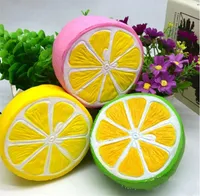 11cm jumbo squishy citron kawaii squishy söt frukt långsam stigande dekoration telefonrem hängande squishes presentleksaker docka