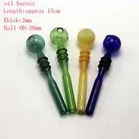 DHL-frei 2mm dick Multi-Farben Glasrohre Glasölbrenner Rohre 15cm Länge 30mm Durchmesser Ball Balancer Wasserpfeife Tabakspfeifen