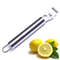 Descascadores de frutas de aço inoxidável lemon orange ralador zester ralador de legumes apertos de aço inoxidável raspas de limão casca de faca ferramenta