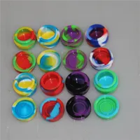 Wholesale 5 ml Non-stick Silicone Jar Dab Wax Containers For Wax Silicone Jars Concentrate Case 6 in 1 Dabs Silicone Containers