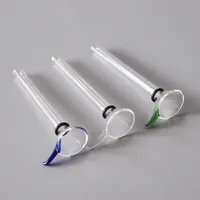 Prezzo di fabbrica Glass slide maschio e gambo femmina a imbuto di tipo slide con downstem in gomma nera per bong in vetro con trasporto libero