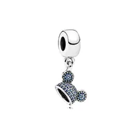pandora 100% 925 Sterling Silver 11 Charm Ballet Dangle With Cubic Zirconia DRESS Sparkling Slipper SHOE HANGING211b