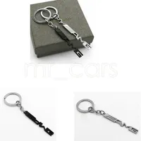 Держатель ключей Авто Автомобиль Укладки автомобиля Ключ Кольцо Ключ Цепи AMG Badge Автомобильные эмблемы для Mercedes Benz A45 SLS AMG E63 GGA521