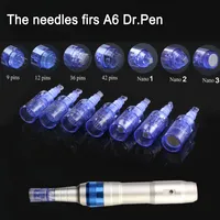 Ny ankomst 10st nålpatron för A6 Dr. Pen Derma Pen nål 9/12/36/42 Nano Pin Bayonet Koppling Anslutning Bra kvalitet nålar