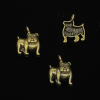 115pcs çinko alaşım takıları antika bronz kaplama köpek pug bulldog takı için takılar yapmak DIY el yapımı kolyeler 17*13mm