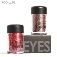 2018 nieuwe make-up losse pigment schaduwen oog minerale poeder goud rode metalen focalure losse glitter oogschaduw kleur make-up 12 kleuren