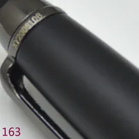 Высокое качество Продвижение 163 Матовый черный металлический шариковой ручкой / роликовый шариковый ручка Прекращение канцтовары модные подарочные ручки