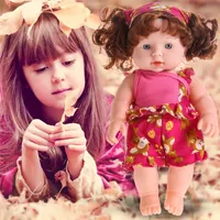 30 cm rossa bambola bambino morbido vinile in silicone realistico bambole neonate neonato che parla giocattolo per bambini regalo di Natale compleanno