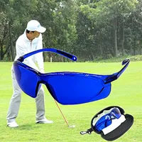 Golf Hitta glasögon Professionell Ball Finder Eye Protection Golf Tillbehör Blå linser Sportskepp med fodral