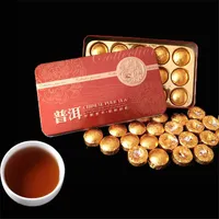 الترويج 180G MINI TUOCHA TIN Packaging Black Puer Tea China Yunnan Ripe Puer Tea Puerh Gift Healthy Te