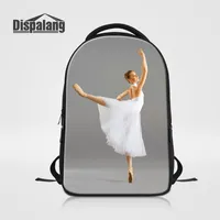 Carteras Mujer De Hombro Dancing Ballet Girl Printing Women Travel Backpack Ladies School Bag Bagpack Mochila Feminina Laptop Bagpack Rugzak
