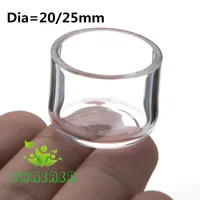 Quartz Insert Bowl OD 20mm 25mm Smoking Accessories for Thermal Banger Polished Replaceable Quartz Oil Dish Pls Choose One Size Dab Rig 625