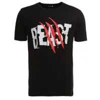 JM Lovers Beauty and Beast T - T-shirt Beast Beauty Imprimer manches courtes Robe décontractée Demon manche Veste