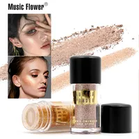 Musique Fleur Aurora Glitter Poudre Libre Maquillage Éclairer Pigment Métallique Shimmer Highlight Ombre À Paupières Cosmétique Livraison Gratuite