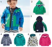 Ins criança criança roupas jaqueta casaco de primavera outono quente luva longa animais design casaco com zíper