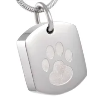 Pet Paw urn halsband hund aska minnesmärke pendlar aska kremation urns smycken minnessak för män kvinnor