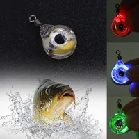 5pcs/set Underwater LED Fish Grip Plastic Lure Light Artificial Bait Fish Eyes Attractive Deep Drop Fishing Colorful Lure Lamp