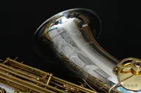 Yanagisawa T-9937 Silverpläterad Tenor Saxofon Professionell nivå för musikalisk man B Platt med F # Key Saxophone Instruments