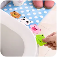 Cute Cartoon Toilet Lid Lifting Device Seat Cover Handle House Bathroom Product Portable Handle House Accessories