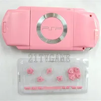 Pink color replacement full housing shell cover case with buttons kit for PSP1000 PSP 1000 Game Console Repair Parts