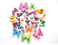 Farfalle smontabili degli autoadesivi della parete del PVC delle farfalle 3D della farfalla della decorazione della farfalla 3D di Cenerentola del lotto 12pcs Trasporto libero del DHL