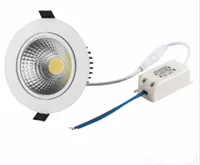 Dimmable LED Downlights 9W 15W 20W COB LED Inbyggd taklampor LED Down Lights AC 110-240V + CE RoHS UL Saa Llfa