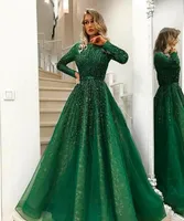 2019 African Evening Party Gowns with Beaded Long Sleeves Prom Dresses A Line Mother of the Bride Dress