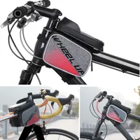 RODA de toque da tela de toque saco de bicicleta de bicicleta topo tubo de telefone caso de ciclismo frente quadro bolsa