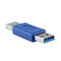 Novo USB 3.0 Tipo A Macho para Tipo A Macho Adaptador Acoplador M-M Gênero Changer Conector Pro