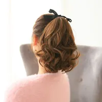 women&#039;s 10inch mini short hair ponytails synthetic hair tail girls&#039; hair